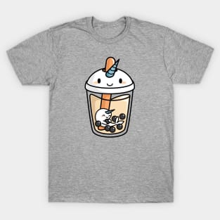 Cute Boba Tea Narwhal - Bubble Tea T-Shirt